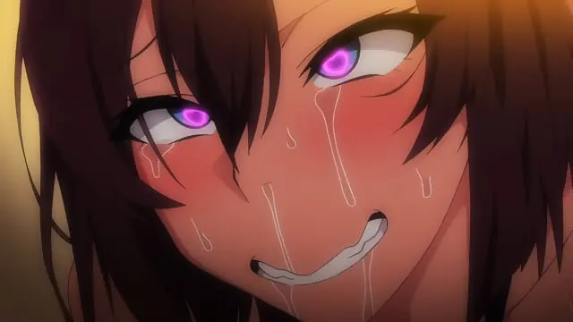 anime woman in soft lighting during intimate scene